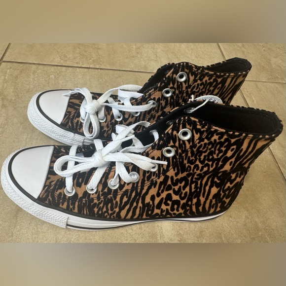 Converse® Chuck Taylor All Star Animal Print High-Top Sneaker - Picture 8 of 16